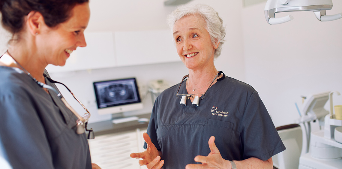 Rita Wacker und Julia Sommer